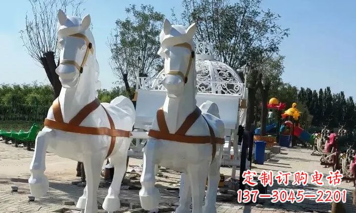 大同优雅迷人的不锈钢马车雕塑