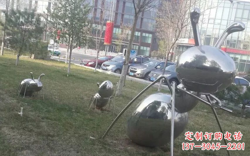 大同中领雕塑—不锈钢蚂蚁雕塑