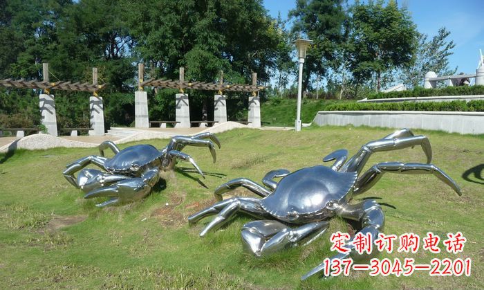 大同产品名称精美铸造不锈钢螃蟹雕塑