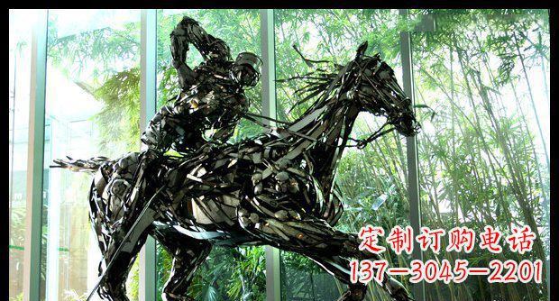 大同高品质不锈钢骑马雕塑