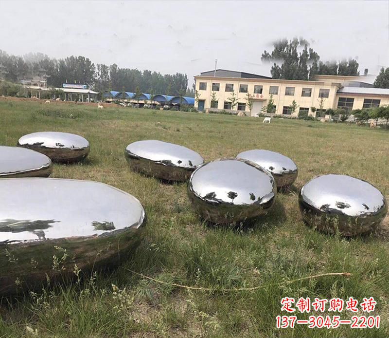 大同精美不锈钢水滴景观雕塑