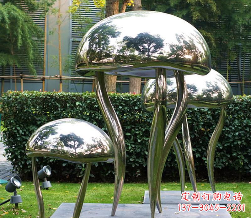 大同艺术水母不锈钢雕塑