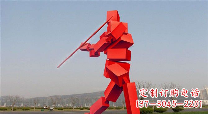 大同定制不锈钢标枪雕塑
