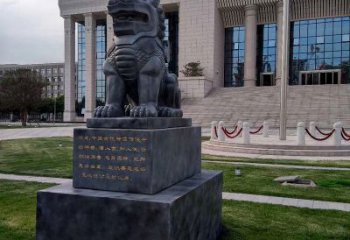 大同法院神兽獬豸雕塑--正大光明庇护激励雕塑