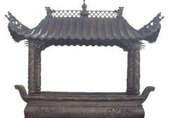 大同古典庙宇香炉铜雕