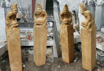 大同经典仿古拴马桩雕塑