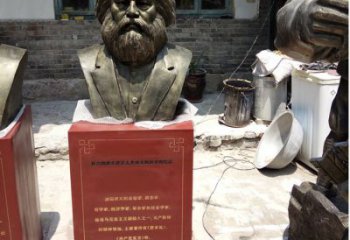 大同欣赏历史，珍藏马克思头像雕塑