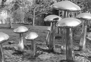 大同萌芽之美，蘑菇景观雕塑