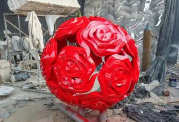 大同优雅柔美的玫瑰雕塑