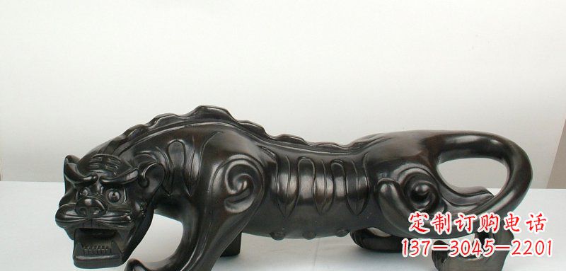 大同公园抽象老虎动物雕塑