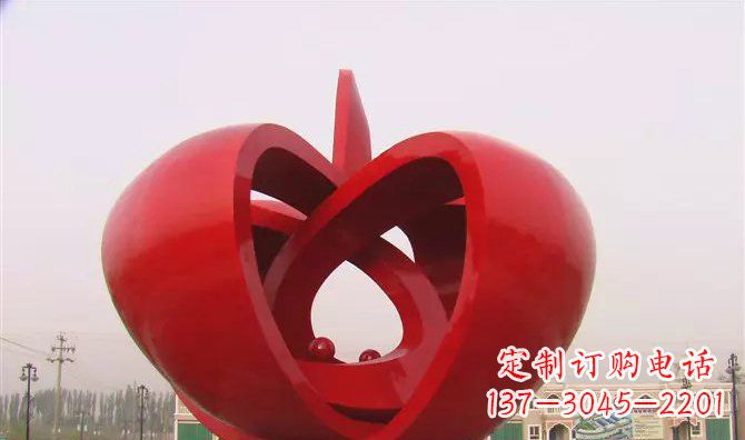 大同公园抽象水果不锈钢雕塑