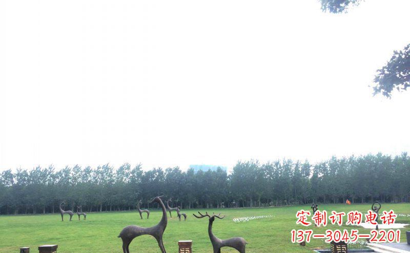 大同定制铜动物雕塑 – 小鹿