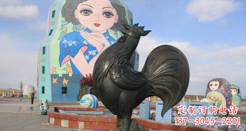 大同艺术精美的公鸡雕塑