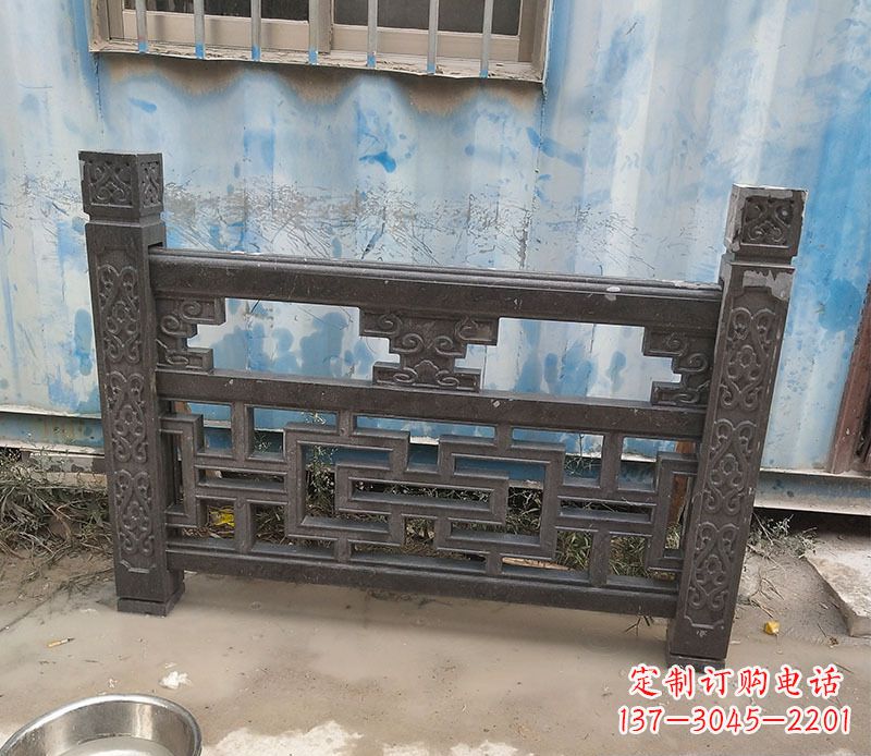 大同集乐馆大理石栏板雕塑
