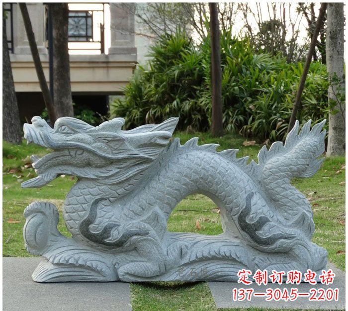 大同精美雕刻的大理石龙雕塑