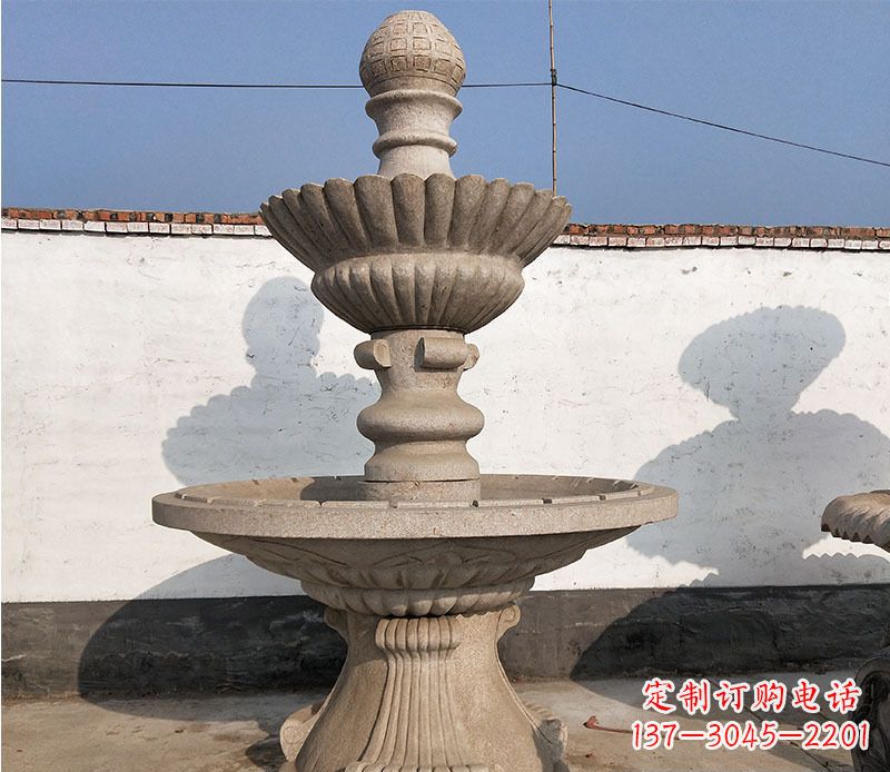 大同中领雕塑定制公园大理石喷泉雕塑