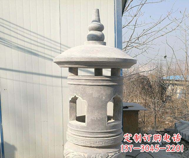 大同精美公园大理石石灯雕塑