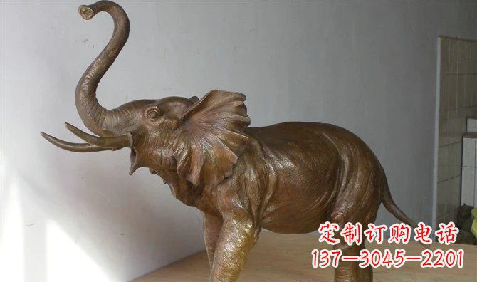 大同优雅大象招财铜雕