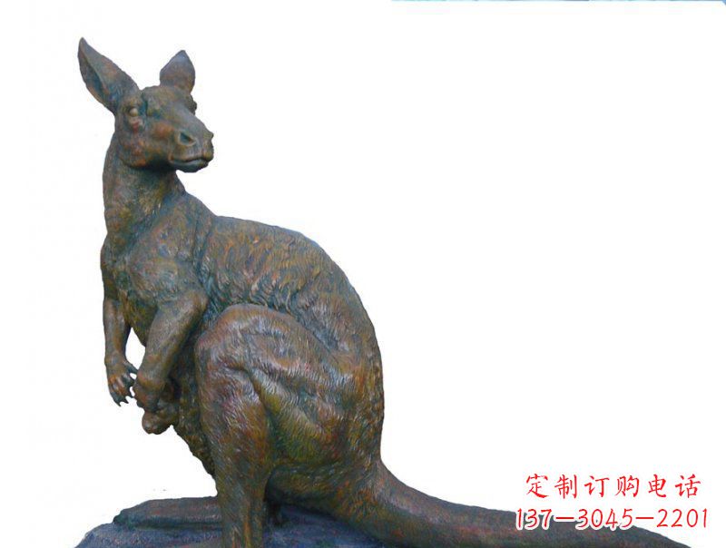 大同精致工艺铜袋鼠雕塑