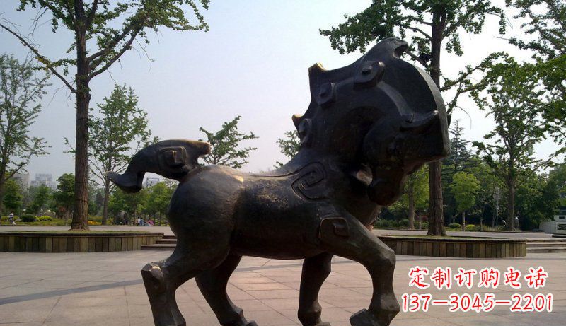 大同中领雕塑灵动小马铜雕