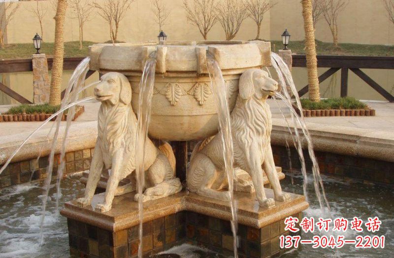 大同喷泉狗石雕