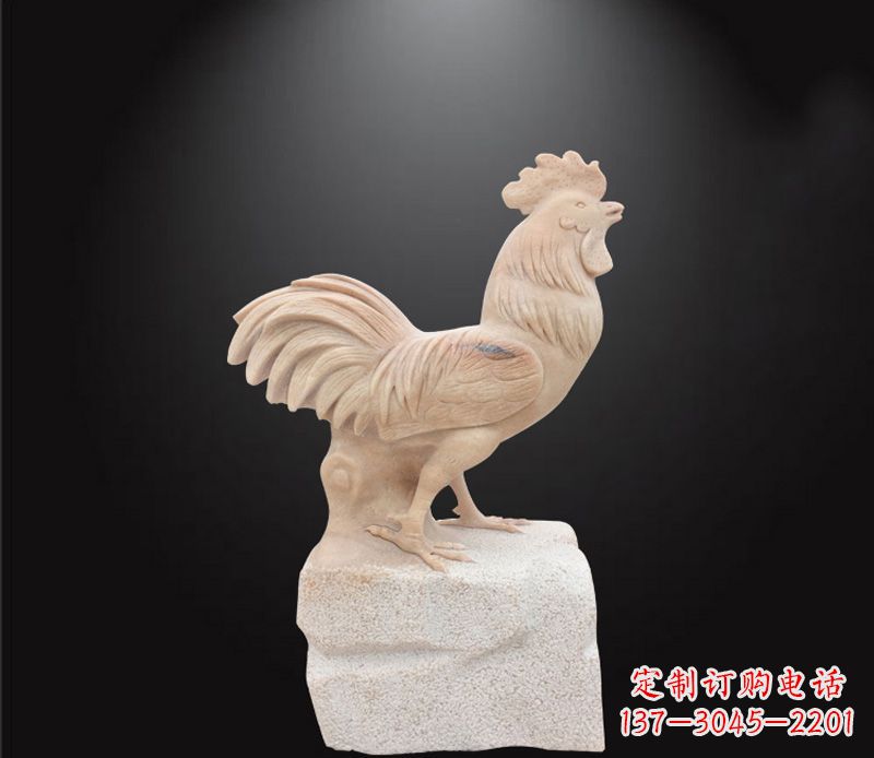 大同公园动物公鸡石雕