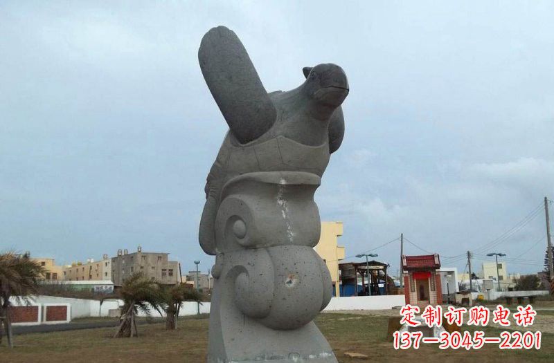大同公园动物海龟石雕