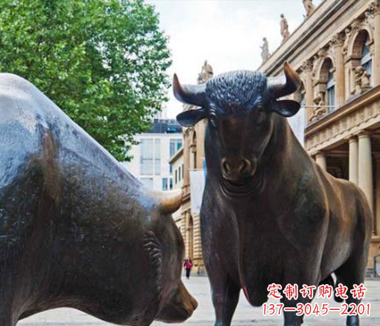 大同公园动物铜雕小牛