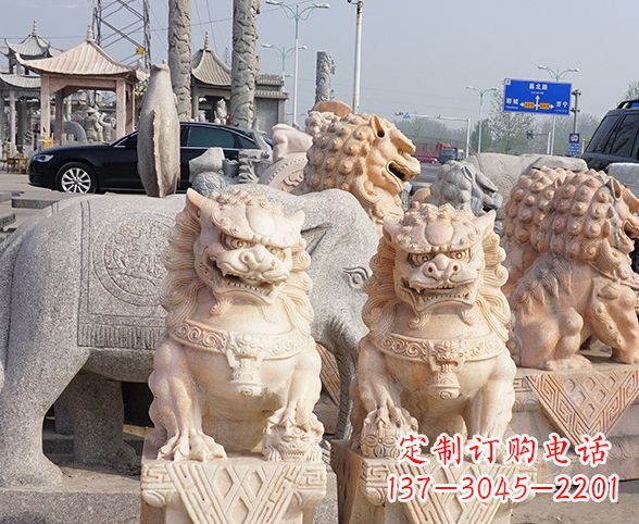 大同中领雕塑狮子石雕,传承经典,赋予新生