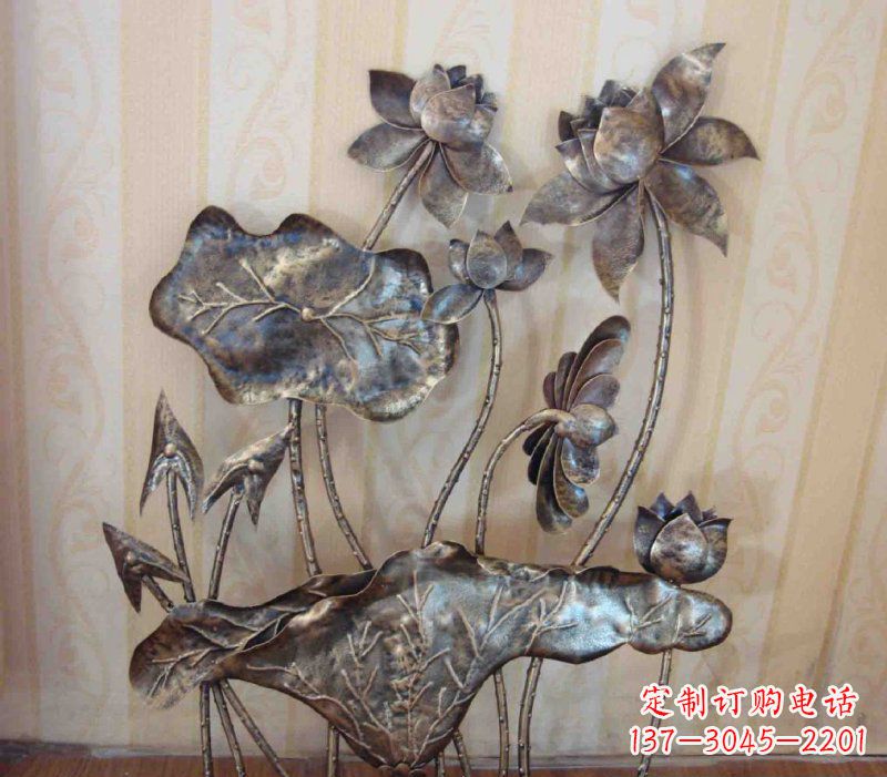 大同中领雕塑精美莲花锻铜雕塑景观