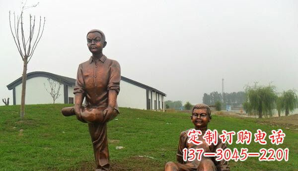 大同公园儿童嬉戏人物铜雕
