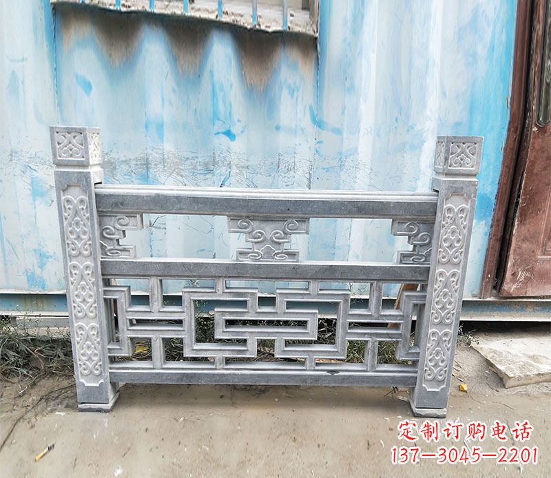 大同艺术精美的公园仿古石栏板雕刻