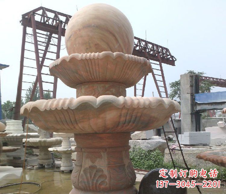 大同绚丽多彩的风水球雕塑