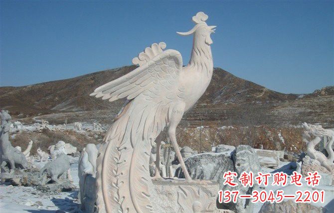 大同精美大型凤凰石雕