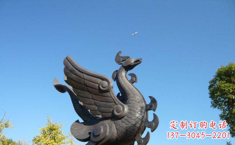 大同艺术雕塑 | 公园凤凰铜雕