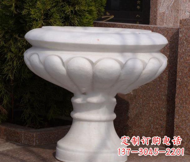 大同公园汉白玉花盆石雕