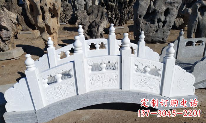 大同手工雕刻的汉白玉拱桥雕塑