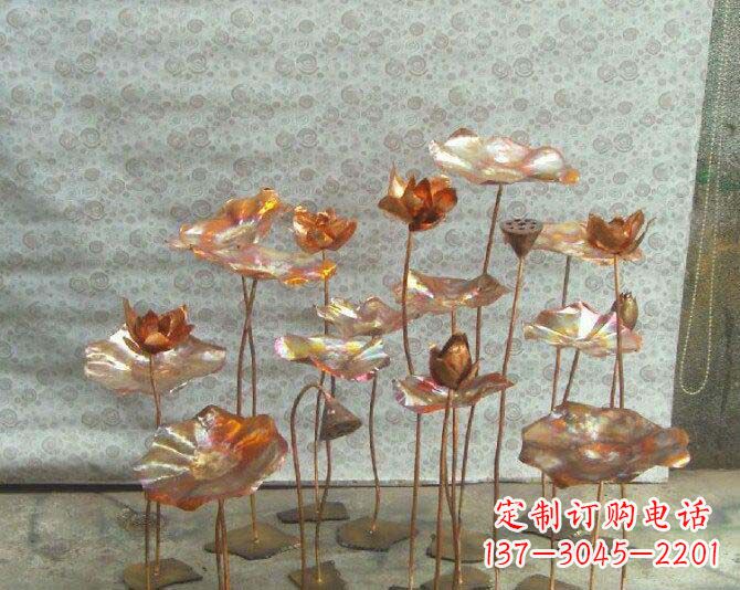 大同荷花风情铜雕