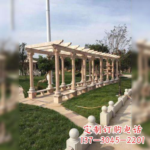 大同公园花架长廊石雕