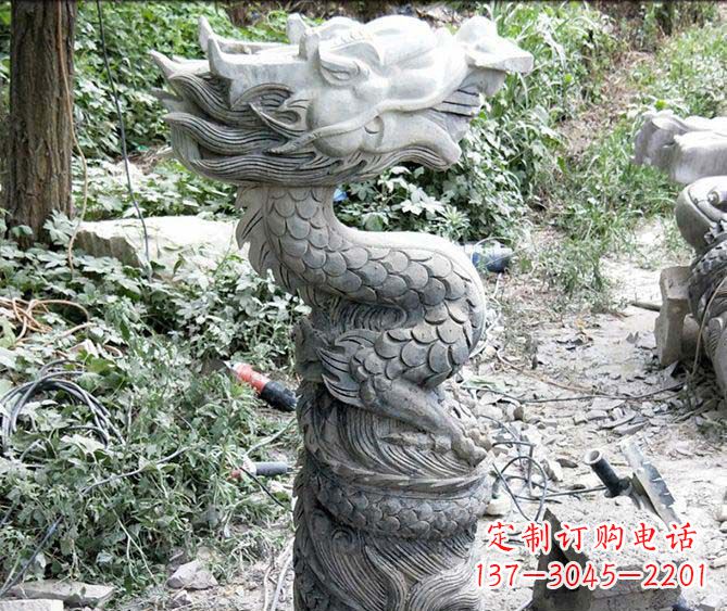 大同精美古典生肖大理石雕塑
