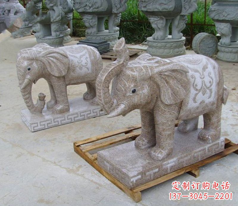 大同精美大象雕塑