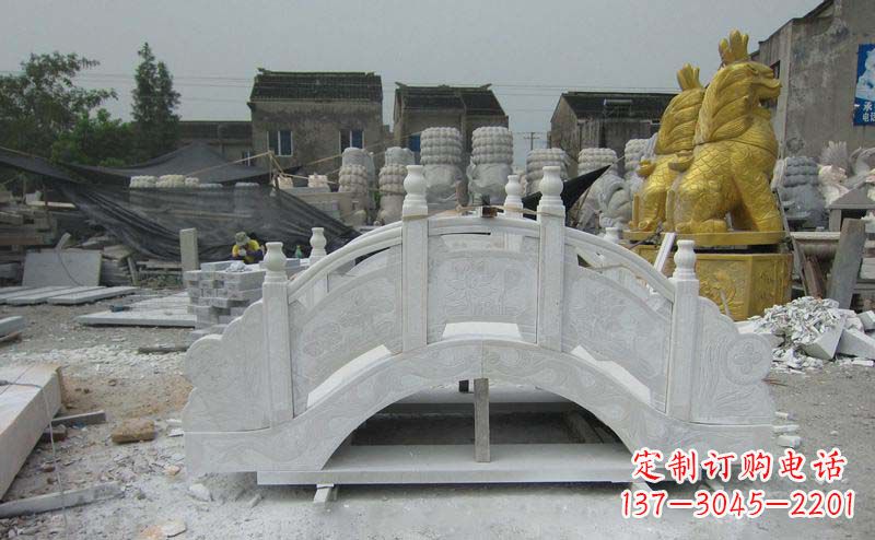 大同精美的大理石拱桥雕塑