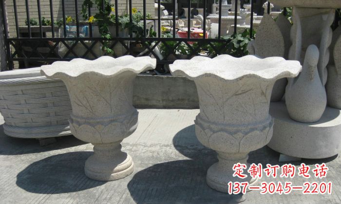 大同大理石花盆雕塑