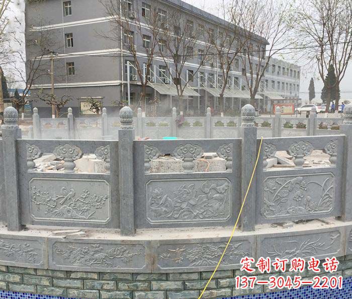 大同公园景观大理石栏板雕塑