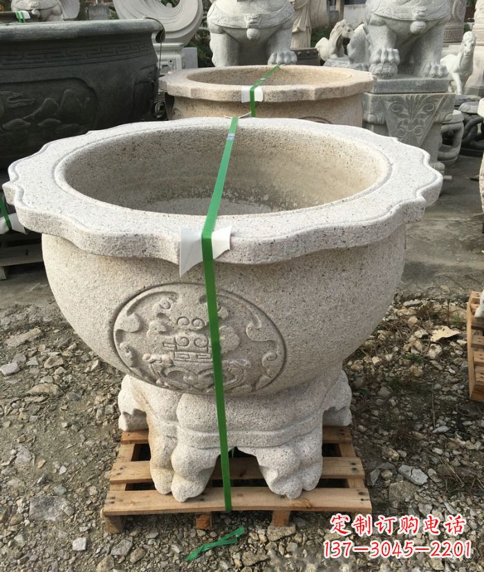 大同高品质大理石水缸雕塑