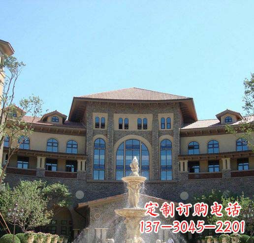 大同定制欧式古典喷泉大理石雕塑
