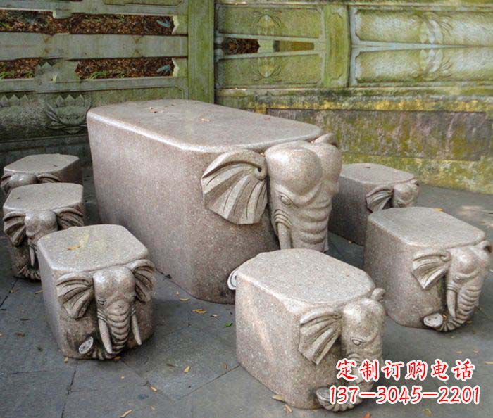 大同精美小象大理石雕塑
