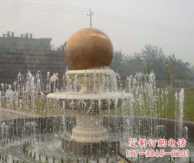 大同公园景观风水球喷泉石雕