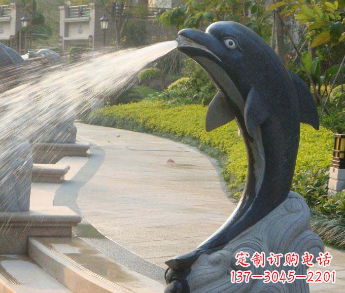 大同现代公园景观海豚雕塑