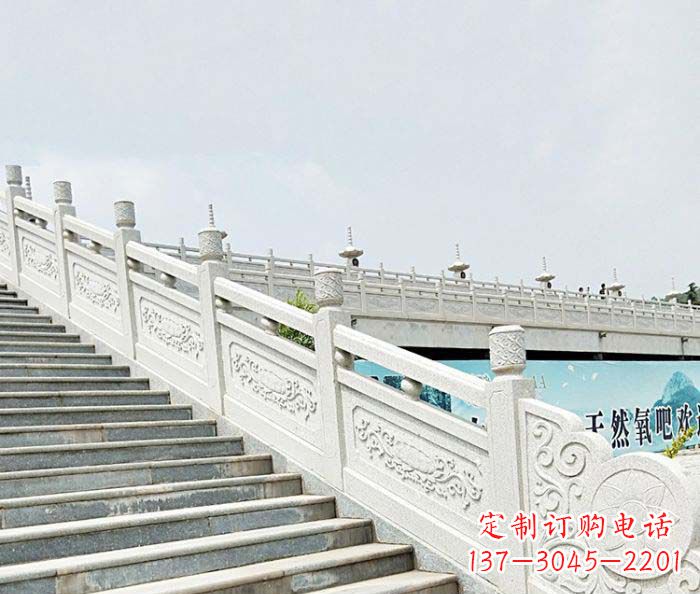 大同精美绝伦的汉白玉石栏板雕塑